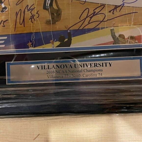 2016 Villanova team signed autographed championship 16x20 framed photo JSA - Picture 5 of 5